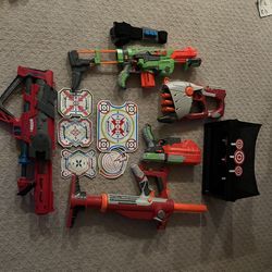 Nerf And Boomco Guns And Targets