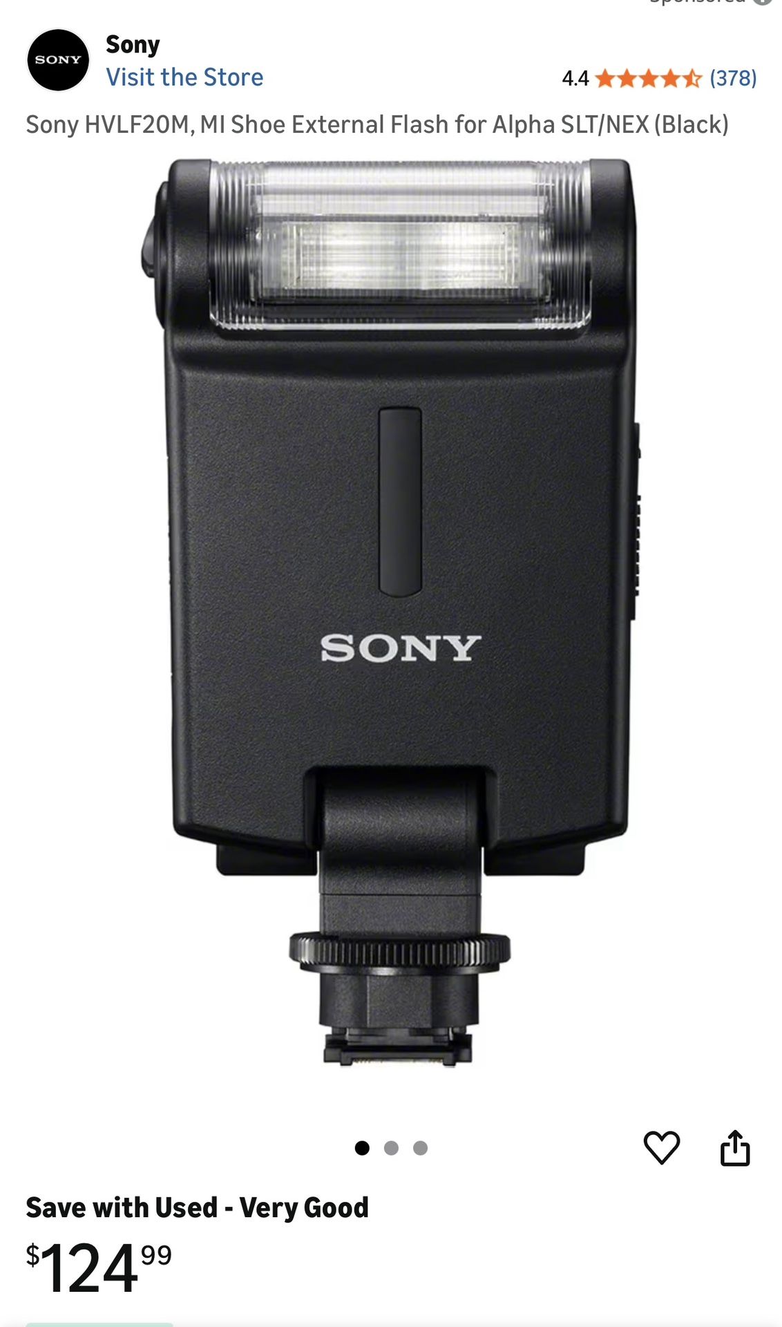 Sony HVL-F20M flash