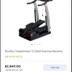 Bowflex treadclimber discount tc3000 for sale