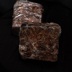 African raw black soap 