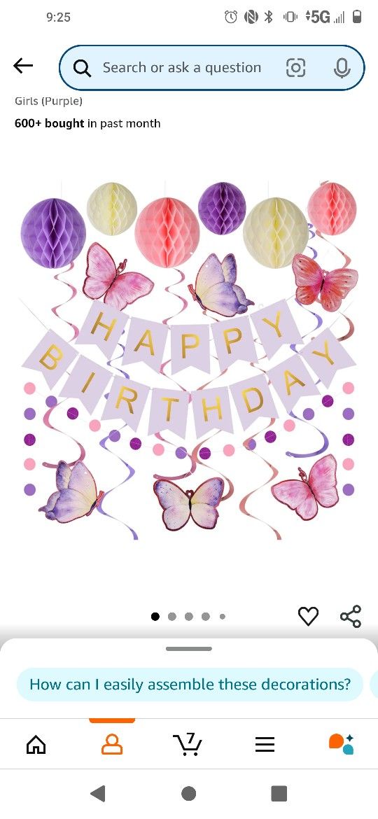 Butterfly Bday Decorations