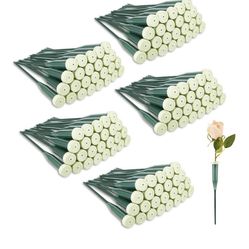 pulgadas, suministros de flores de plástico para flores frescas con tapa de goma para arreglos de