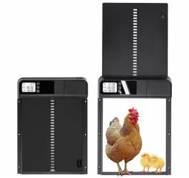 Smart Metal Chicken/Animal Door - Brown Automatic Coop Door