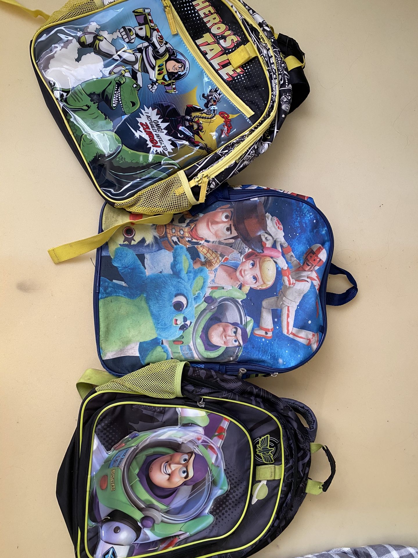 Toy story backpack bundle