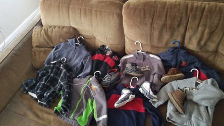 Baby cloths size 7-8 shoes are size 7 jordan 9 wolf grey 130 for everything pick up 110