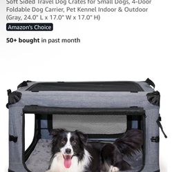 Nezuc Soft Collapsible Dog Crate 24”