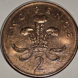 1992 Great Britain 2 Pence Coin
