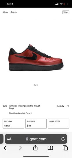 Cherry Cough Drop Foamposit Af1 Low Size 10