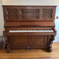 Beautiful Ornate Antique Upright Piano (free)