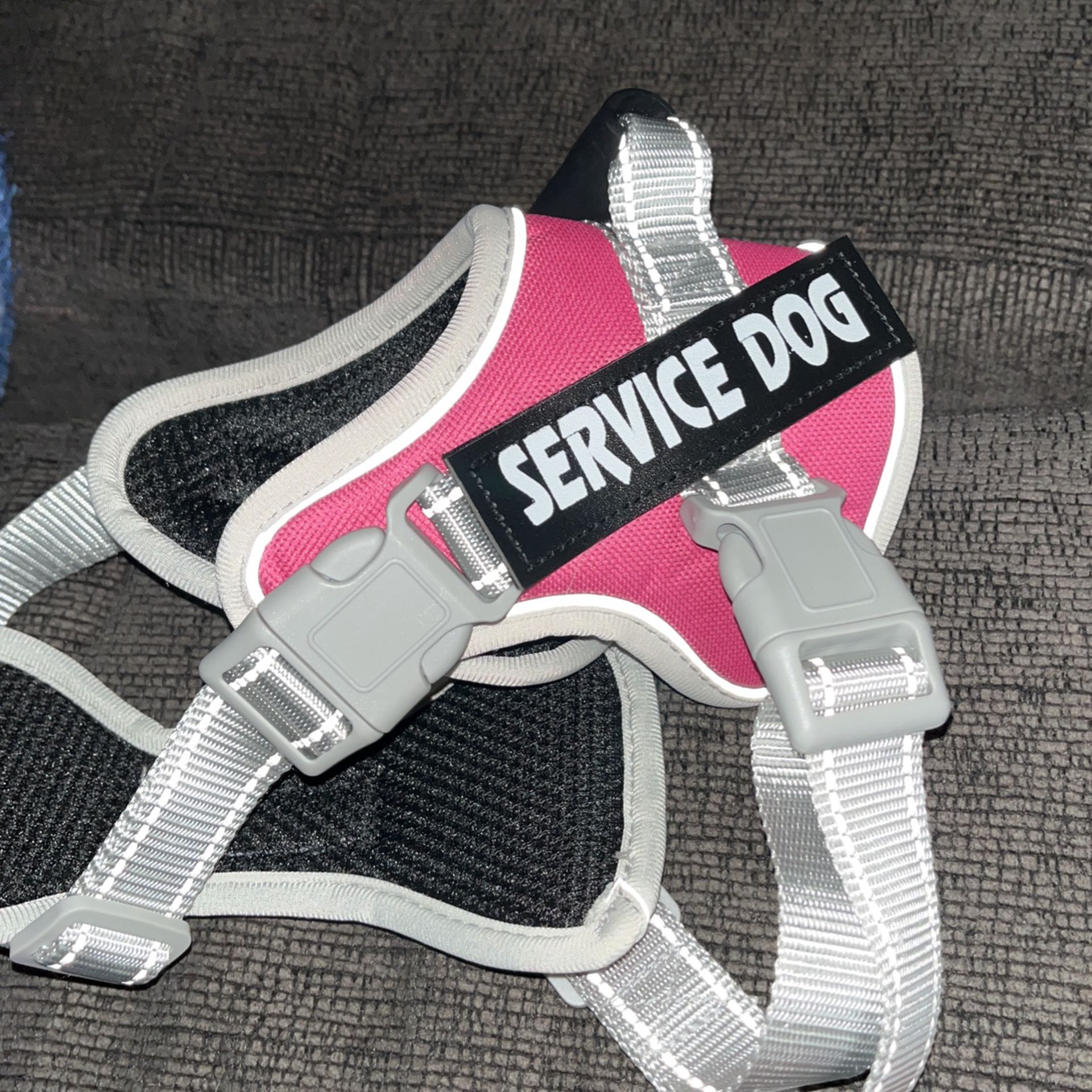 Service Dog Harness . Pink Size Small 