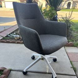Brand New. Mid Century Modern Office Chair. Charcoal Grey. 
