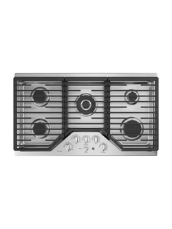 GE Profile - Profile 36 in. Gas Cooktop in Stainless Steel with 5 Burners including Power Boil Tri-Ring Burner
