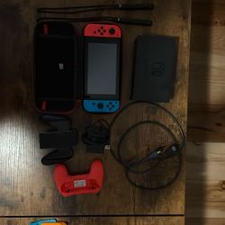Original Nintendo Switch W/ Accessories and 128gb Micro SD Card