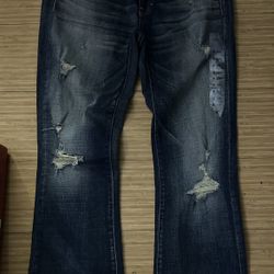 NEW American Eagle Kick Boot Jeans - Size 8 Short - Super Antique Wash