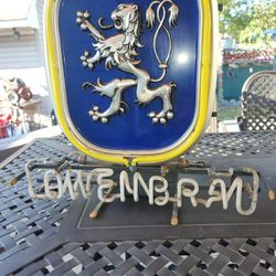 Lowenbrau Miller 1978 Neon Sign