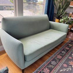 CB2 Mid-century Modern Style Loveseat / Small Sofa