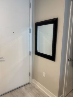 Wall Mirror with Black Frame