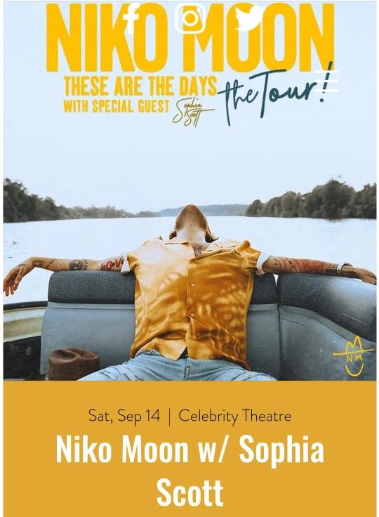 Niko Moon Ticket $25 OBO
