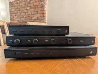 Niles stereo amplifier with speaker select control system