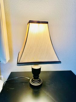 Traditional Table Lamp, Desk Lamp for Living Room with Fabric Shade