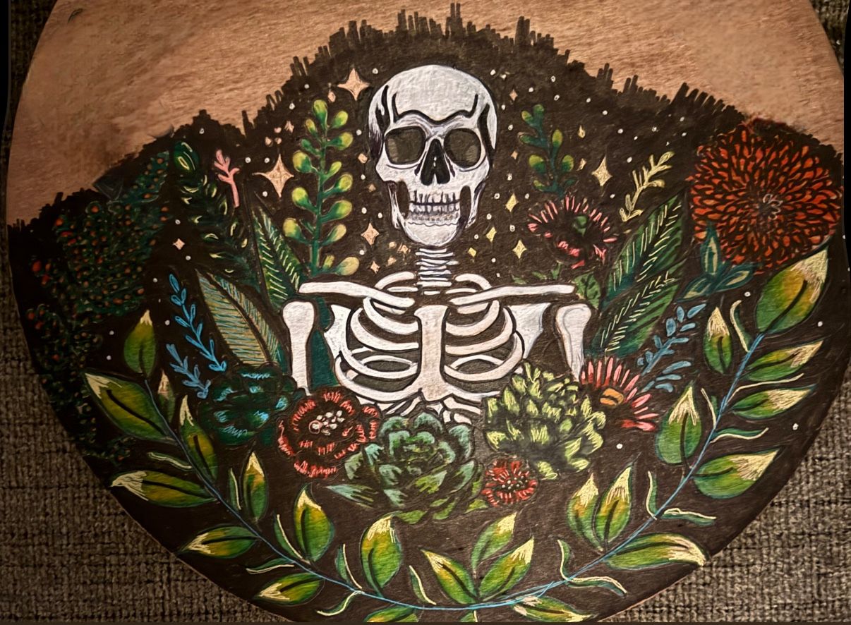 Skeleton & Plant Art