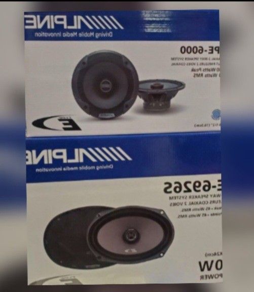 New ///////ALPINE Speakers 2x Pairs