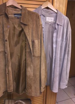 Men’s Suede button up