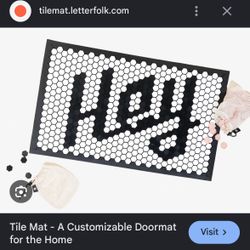 Letterfolk Tile Welcome Mat