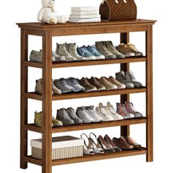 Bamboo Shoe Rack 