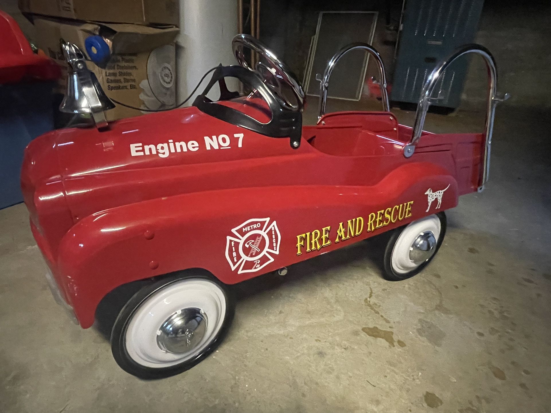 Toy Pedal Fire Truck