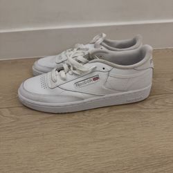 Women's Reebok Club C 85 Athletic Shoes White Light Grey BS7685 Size 9.5
