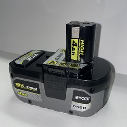 Ryobi ONE+ 18V 4.0 Ah Lithium-Ion HIGH PERFORMANCE Battery 
