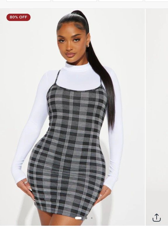 Fashion Nova Spaghetti Strap Dress With Undershirt