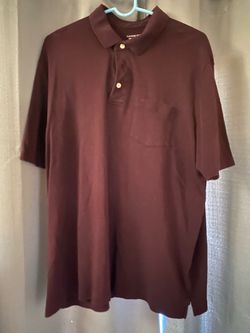 Like new lands end xlt men’s dark burgundy polo