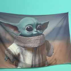 Baby Yoda Birthday Banner 