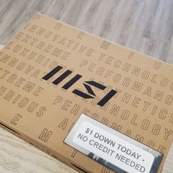 MSI Thin 15.6 Inch Gaming Laptop Brand New Core I5 NVIDIA GRFORCE RTX 4060 16gb Ddr4 512gb Ssd - 5 Dollars Down No Credit Needed!