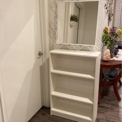 Cabinet and mirror