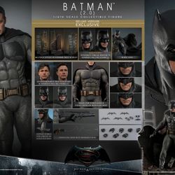 Hot Toys Bvs Batman 2.0 Deluxe Edition Marvel Dc Star Wars 1/6 Scale
