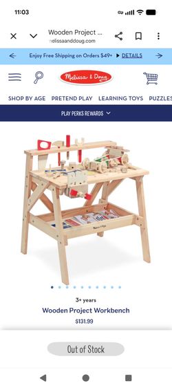Kids work bench