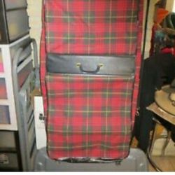 VINTAGE PLAID SUITCASE