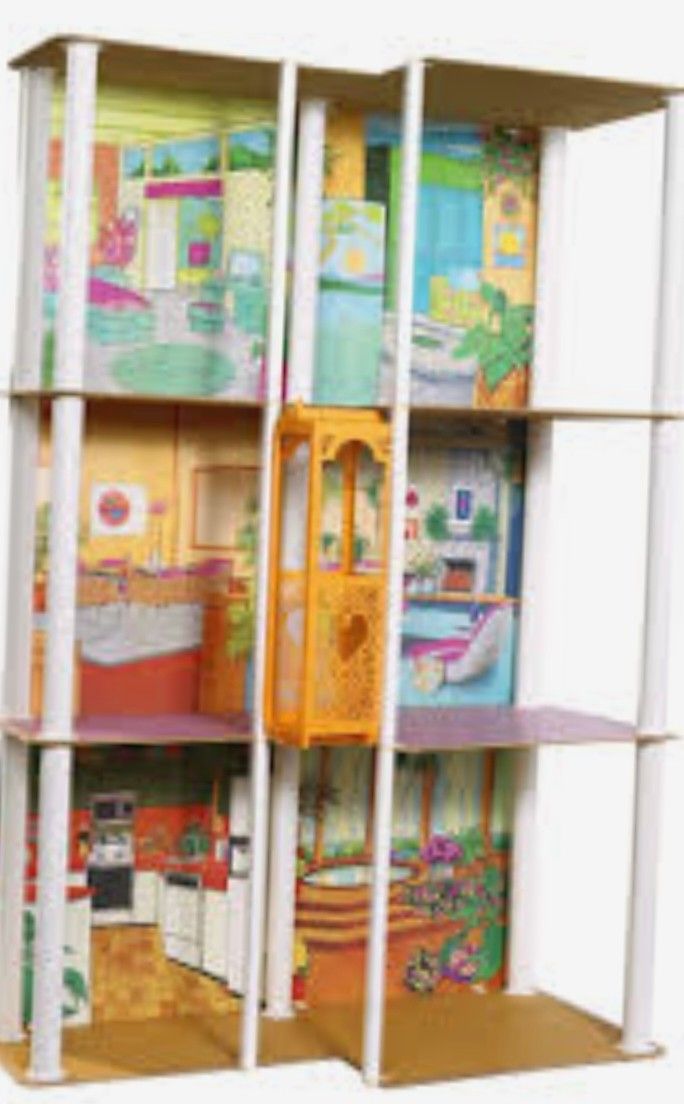 Barbie Townhouse w/Elevator COMPLETE 1/2 ft Tall (1972 Vintage)