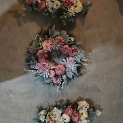 3-Piece Fall Decor Set — Wreath & 2 Floral Garlands — Autumn Decor
