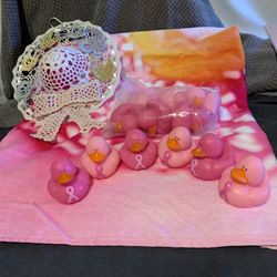 Beach Towel W/ 12 Rubber Duckies