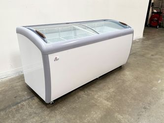NSF 72 inchs Curved Lid Chest Glass Freezer XS-560YXL