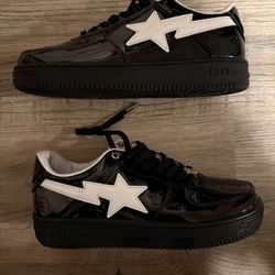 A Bathing Ape Bape Sta #2 Black Patent