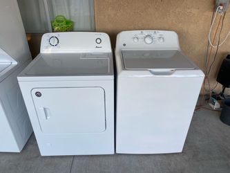 Gas dryer brand Amana and washer GE 60 days of warranty free delivery and installation