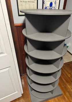 Rotating Shoe Rack- Grey