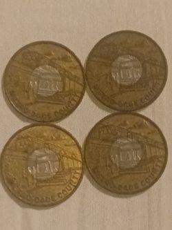 90s vintage Miami Dade county Metro Dade bus coins all for $15