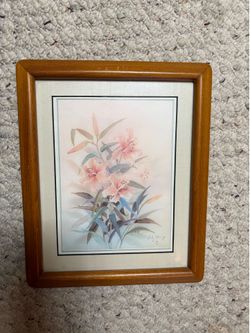 Framed Lily Wall Art