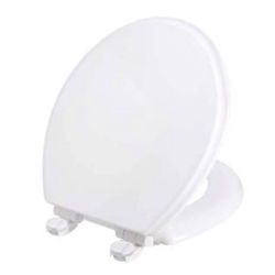 Mainstays Round Adult/Child Wood Toilet Seat with Plastic Potty Ring Brand: Mainstays Model: 79759